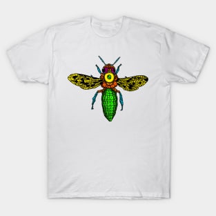 Bee in Flight Colorful thrives intelligent T-Shirt